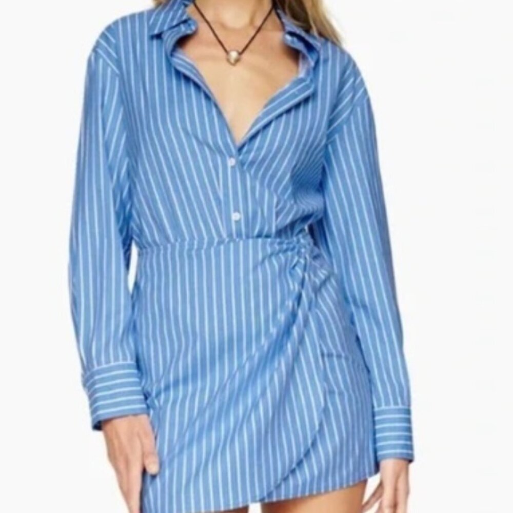 Reformation Weston Dress Tribune Stripe - Size 0